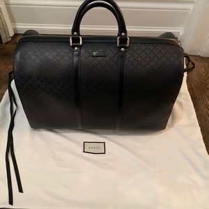 Gucci - Black carry-on duffle, Black